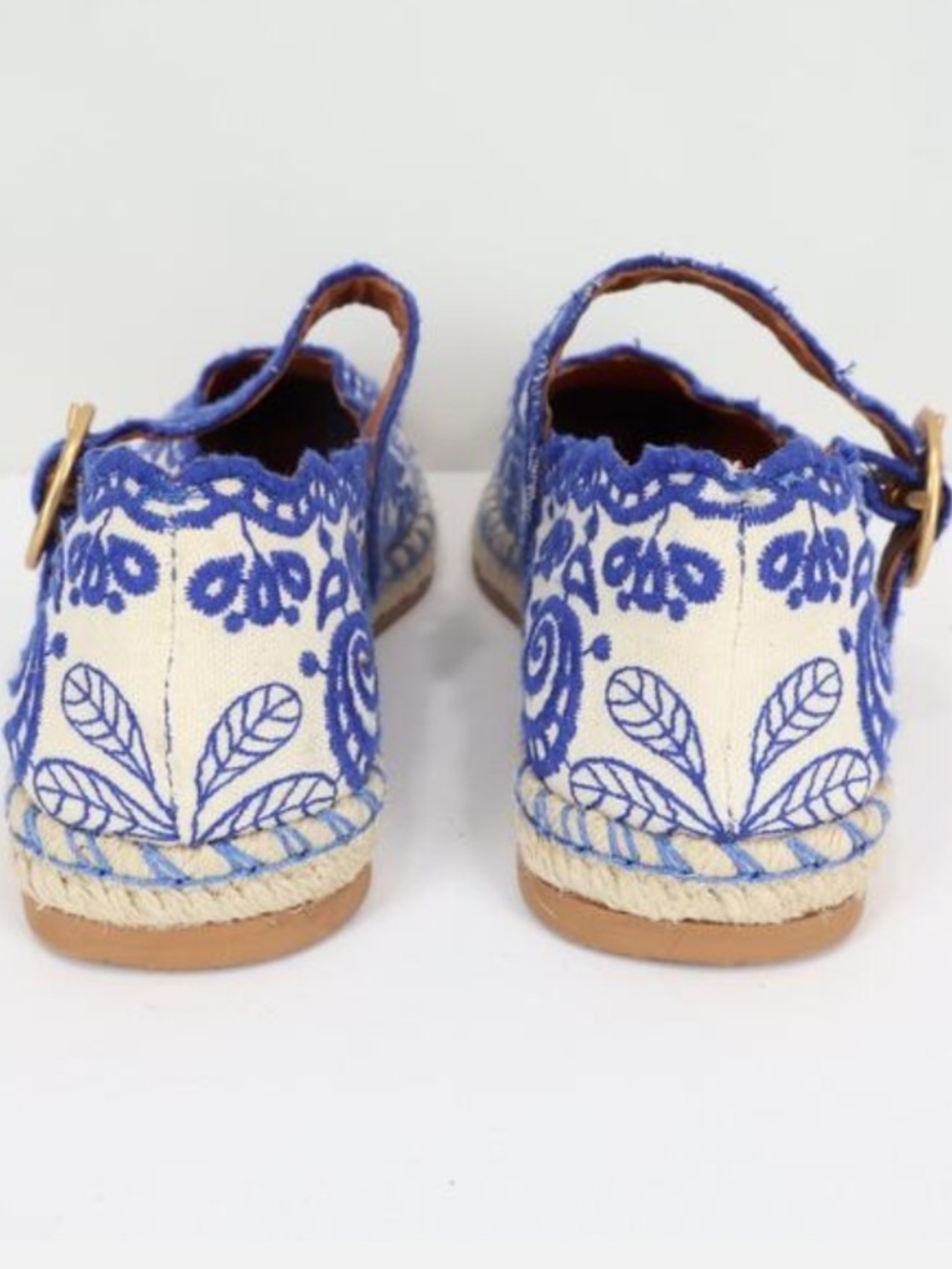 Farm Rio Embroidered Mary Jane Espadrilles Fits 5-5.5 - Picture 4 of 6